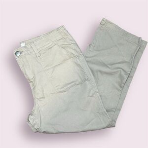 1822 Denim Utility Chino Pants | Women’s 14 Straight Leg Neutral Beige